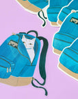 CatSport Backpack Cat - Clear Sticker