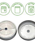 Mason Jar Lifestyle - Stainless Steel Straw Hole Tumbler Lids for Mason Jars