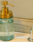 Mason Jar Lifestyle - Matte Gold Soap Pump Lid Kit for Regular Mouth Mason Jars