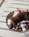 Ashi Dog Toy Large - Cherry Red/Taupe