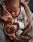 Comforter with teether, rose