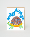Turtle Birthday Letterpress Greeting Card by Egg Press