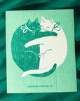 Cuddle Cats - Swedish Dishcloth