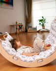 Climbing Arch Rocker with Origami Pillow | Montessori Play Set