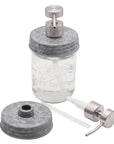 Mason Jar Lifestyle - Satin / Brushed Finish Soap Pump Dispensers for Mason Jars