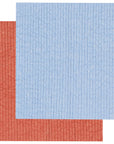 Rust and Sky Blue Dishcloths Set of 2