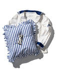 Puebco - Shirt Fabric Ruffle Cushion Cover