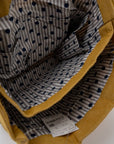 Kusuguru Japan Embroidered Cat Small Tote Bag - Yellow