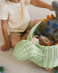 Dinosaur Storage Basket - Mint Green