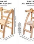 Double or Single Size Montessori Toddler Tower