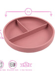 Silicone Baby Divided Suction Plate