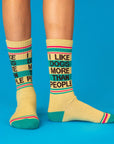 I Like Dogs More Than People Gym Crew Socks