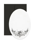 Open Sea - Mourning Oval 2 Greeting Card