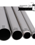 Long Thin Bent Stainless Steel Straw for Quart Mason Jars