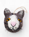 The Winding Road - Ornament - Felt Cat Head, Assorted