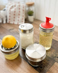 Mason Jar Lifestyle - 4 Pack Stainless Steel Spice Lids