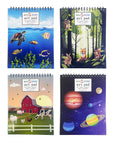Themed Art Pads - 8.5x11 in - 50 Pages, Spiral Bound