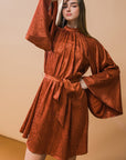 BY ANY MEANS WOVEN SATIN MINI DRESS