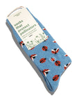 Socks that Protect Pollinators (Blue Ladybugs)