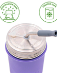 Mason Jar Lifestyle - Stainless Steel Straw Hole Tumbler Lids for Mason Jars