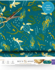 Bees Wrap Reusable Beeswax Food Wrap Roll - Ocean Print