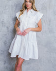 COMMON GROUND TWILL MINI DRESS