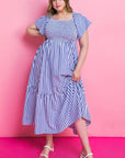 ALWAYS A VIBE WOVEN MIDI DRESS