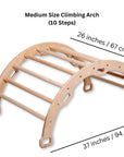 Medium Montessori Climbing Arch/Rocker with Pillow & Ramp Set