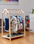 Montessori Wooden Kids Clothing Rack