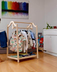 Montessori Wooden Kids Clothing Rack
