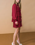 AN ABSOLUTE TREASURE WOVEN MINI DRESS