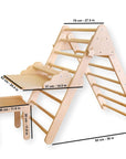 Versatile Montessori Climbing Set with Folding Table and Chair