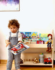 Wooden Bookshelf / Small-Medium-Large Size