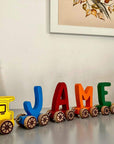 Wooden Letter Train Puzzle for Kids