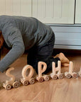 Wooden Letter Train Puzzle for Kids