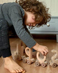 Wooden Letter Train Puzzle for Kids