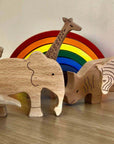 Wooden Safari Animals Set