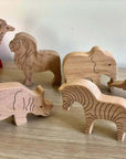 Wooden Safari Animals Set