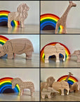 Wooden Safari Animals Set