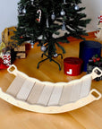 XL Wooden Balance Board for Toddlers Montessori Balance Toy with Pillow