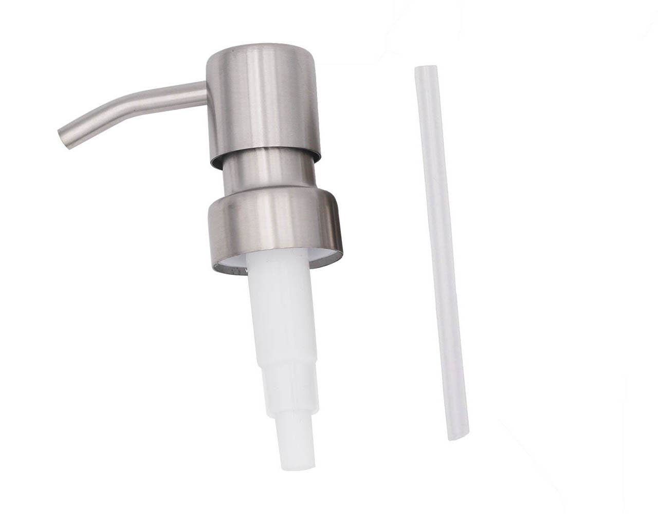 Mason Jar Lifestyle - Satin / Brushed Finish Soap Pump Dispensers for Mason Jars