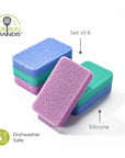 Fox Run Silicone Dish Scrubbers, Set of 6,Safe for Non-Stick