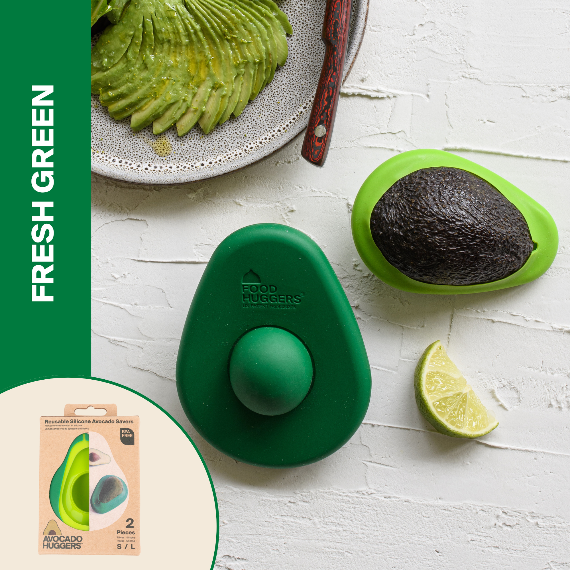 Food Huggers - Green Avocado Huggers - Set of 2