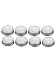 Jarware Stainless Steel Mason Jar Lids, Set of 8
