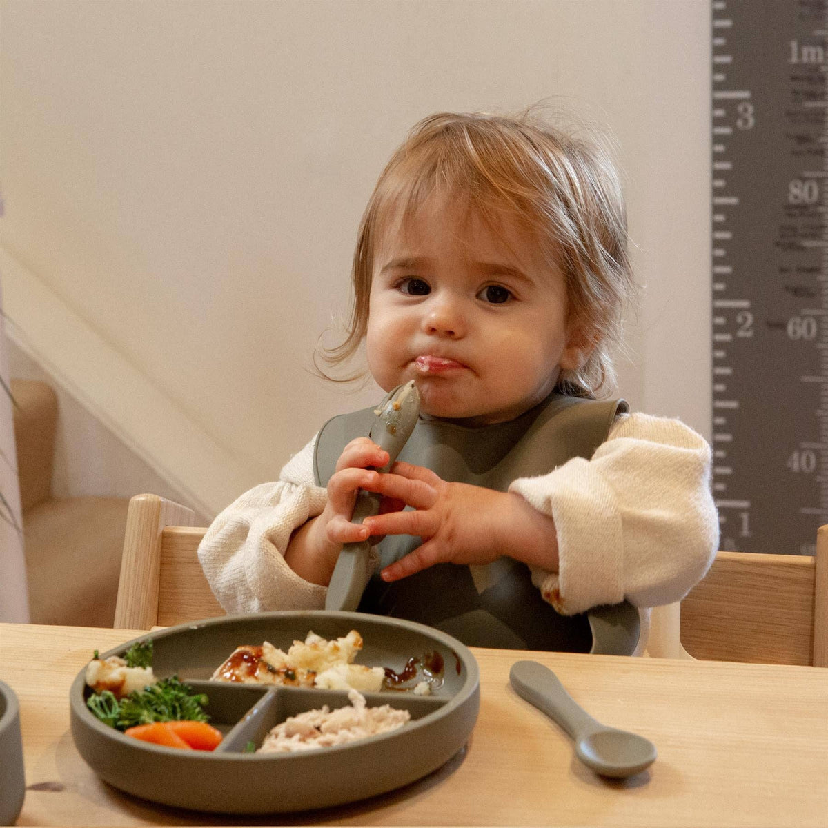 Silicone Baby Divided Suction Plate