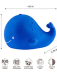CaaOcho Natural Rubber Toys - Natural Rubber Whale Non-Toxic Bath Toy, Mold-free design