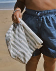 Kids Wet Bag Sammy the Seagull Green Stripe
