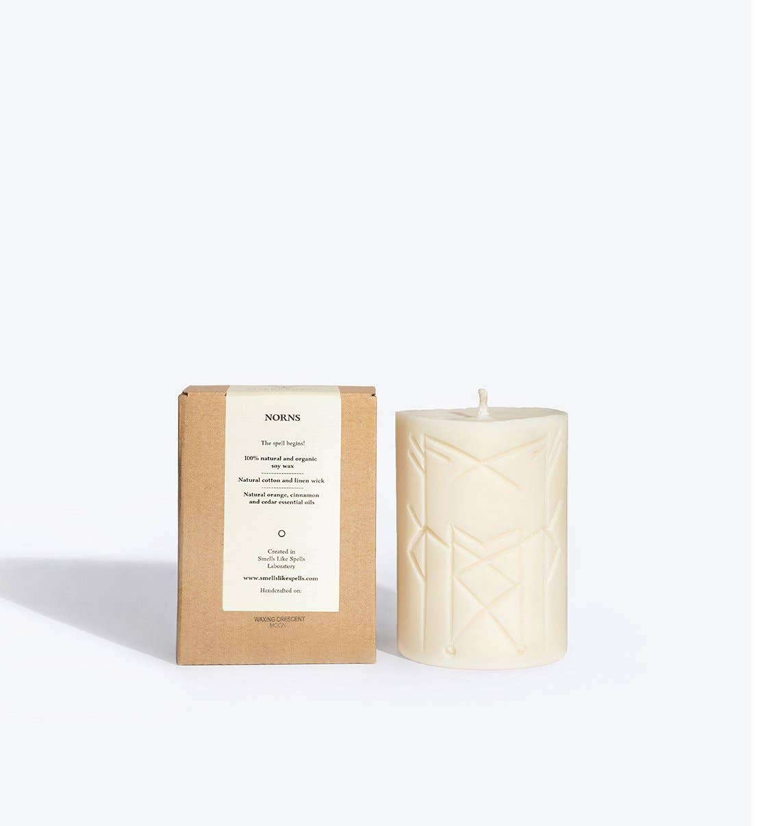 Norns | Rune Carved Candle inspired by Norse Magic | Luck