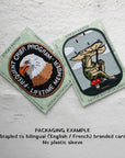 Frequent Crier Eagle Sticky Patch| Embroidered Sticker Patch