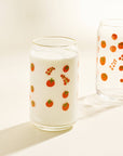 One & Only Paper - Tomato Gold Rimmed Soda Can Glass